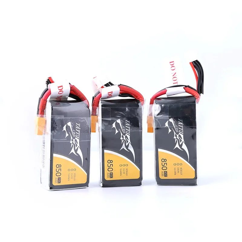 FPV Racing Drone Battery 95C TATTU 750mAh 850mAh 11.1V 3S 4S LiPo Battery For Model Aircraft Quadcopters Multirotors High