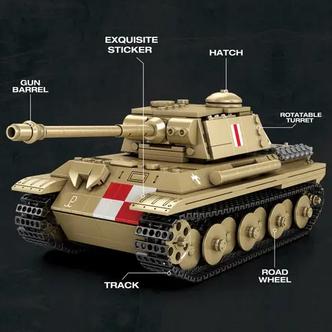 969 delar Pudel-tankbyggstenar i skala 1:23 med 360 graders torn, militärmodell från World of Tanks-serien, barnleksaker, julklappar 8 best sales Lego World of Warcraft - №7
