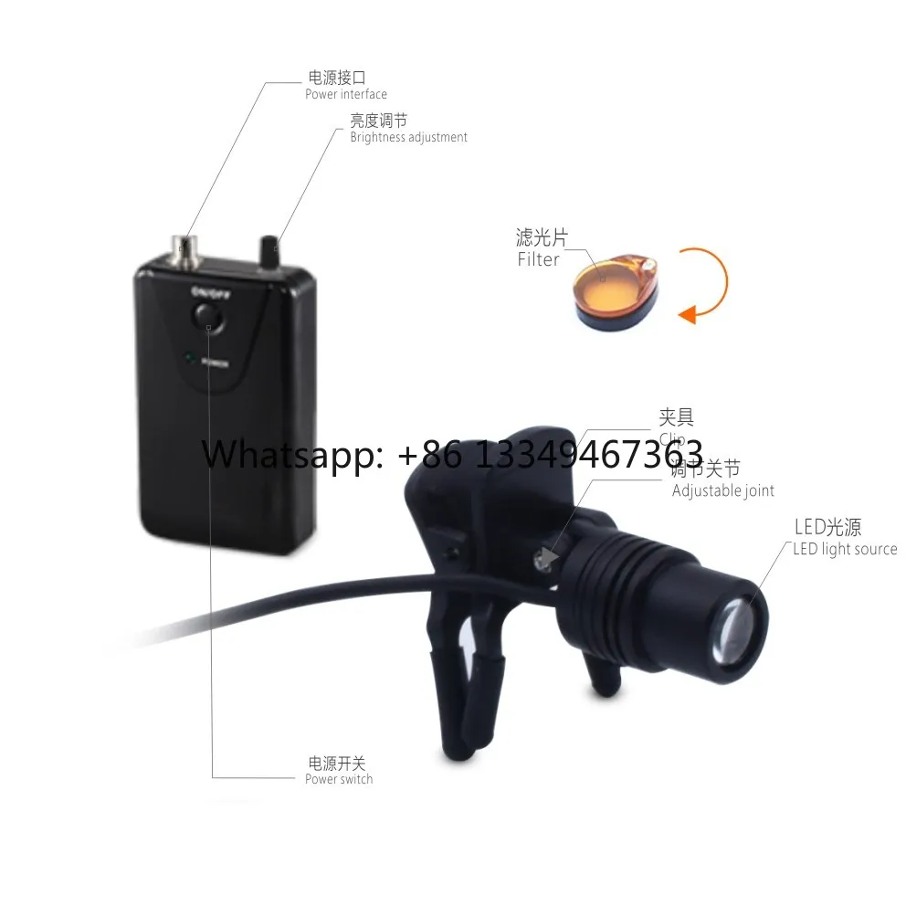 Clip/Insert Headlight Light Loupes Headlight Medical Surgical Loupe Led Headlight