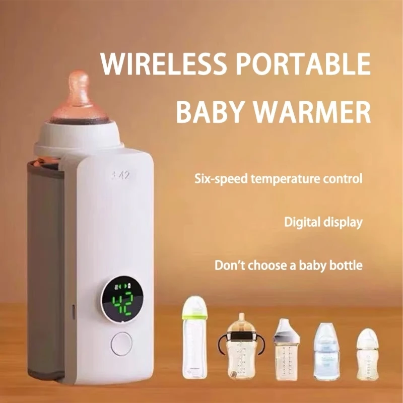  Universal Portable Cordless Baby Bottle Warmer Intelligent Temperature Fast Heating for Convenient Feeding Safety