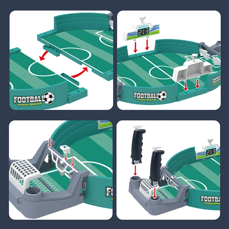 طاولة كرة القدم كرة القدم منضدية ألعاب الحفلات مقلاع آلة الكرة والدبابيس ألعاب رائعة لعبة تفاعلية للأطفال بين الوالدين والطفل مضحكة #4
