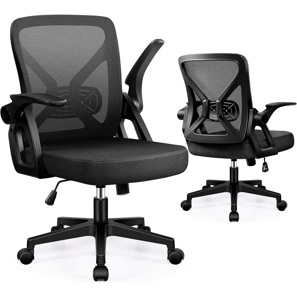 

Oice Chair - Ergonomic Desk Chair Breathable Mesh Task with Wheels and Lumbar Support Home Desk Oice Chairs with lip up Armrest