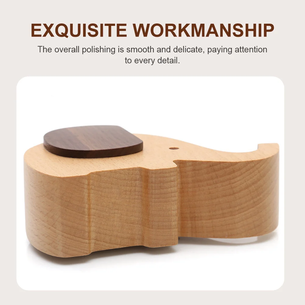 Wooden Elephant Pen Holder Desk Organizer Phone Stand Storage Container For Office School Multifunctional Desktop