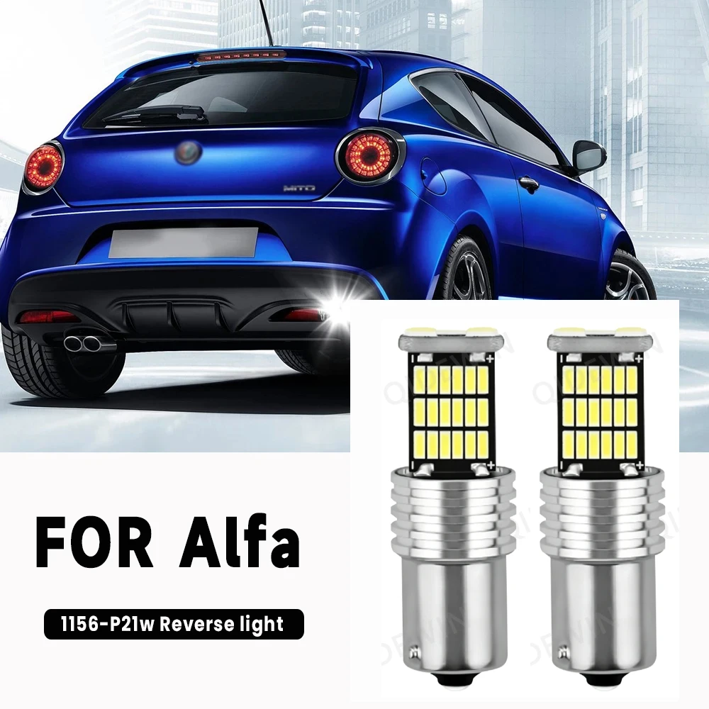 2pcs LED Backup Light Reverse Lamp Blub Canbus Accessories For Alfa Romeo Mito 2008-2018 2010 2011 2012 2013 2014 2015 2016 2017