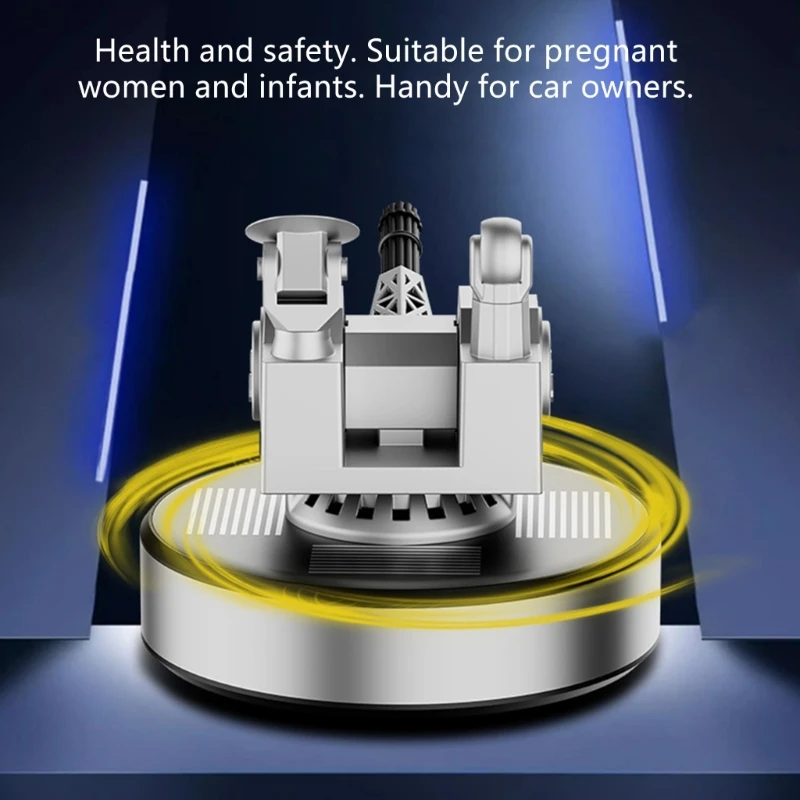 

Solar Activated 360 Rotating Automotive Air Fresheners Model Dynamic Solar Powered Rotating Vehicle Decoration for Car D7YA