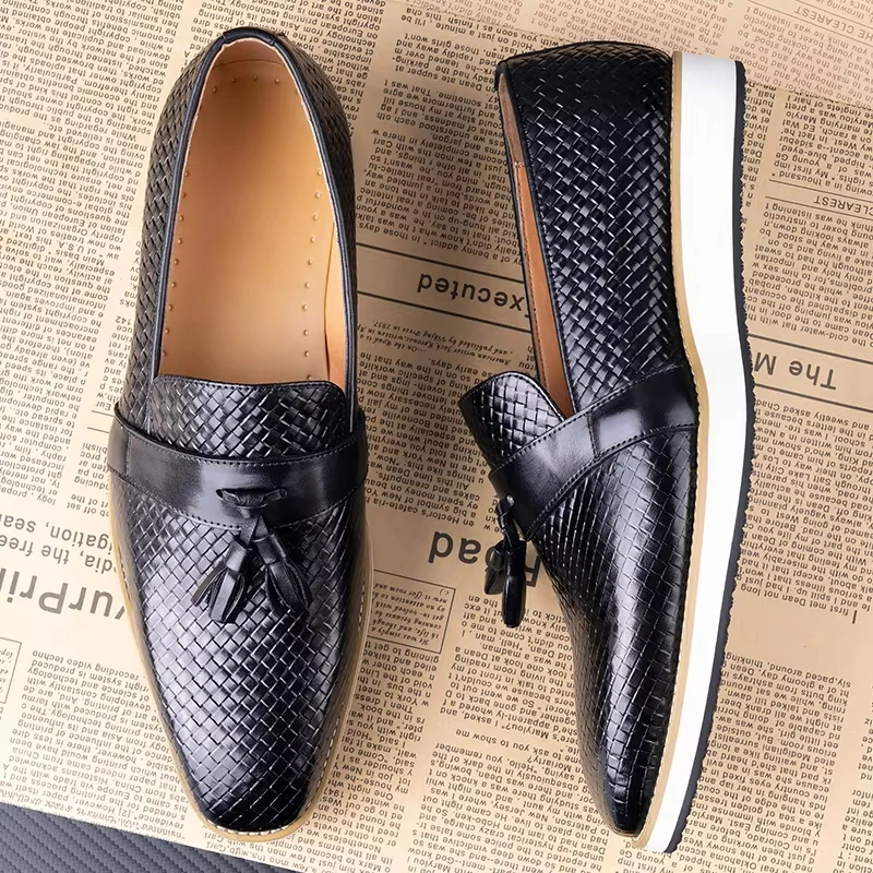 Casual Business Men Shoe Office Leisure Fashion Comfortable Footwear For Males High Grade Genuine Leather Loafer Shoe New Trendy