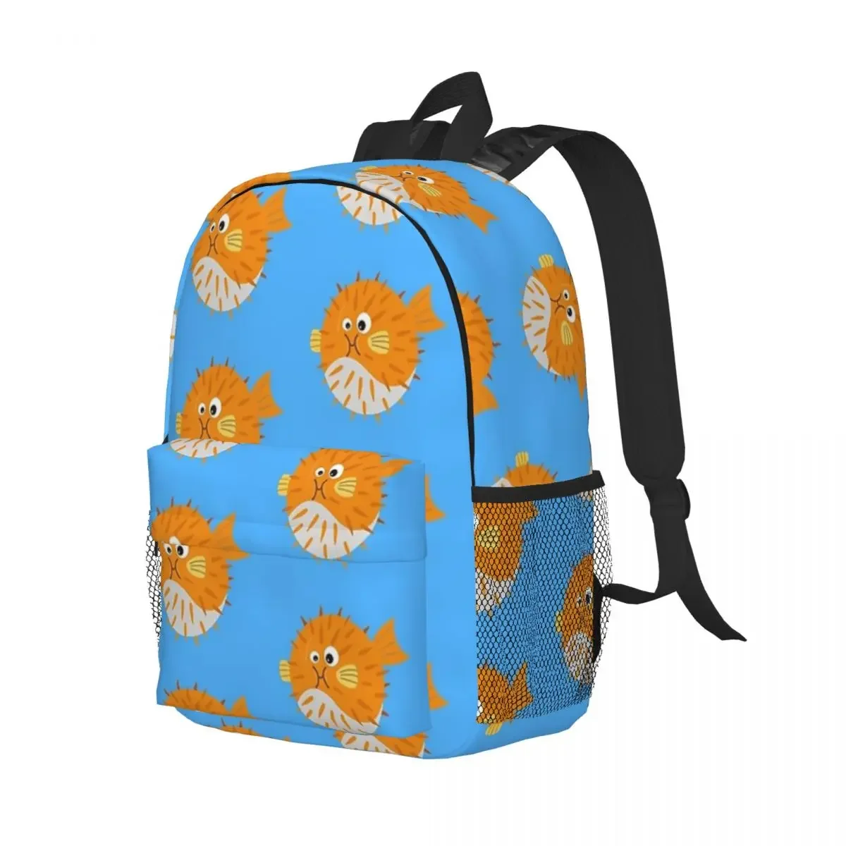 Mochilas de pez acolchado para niños y niñas, mochila escolar de moda, mochila de viaje, bolso de hombro de gran capacidad