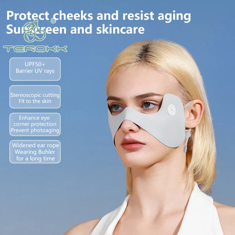 Mascarilla de protección solar Anti-UV para hombre y mujer, máscara de protección ocular para conducir, ciclismo, correr, deportes al aire libre, Verano