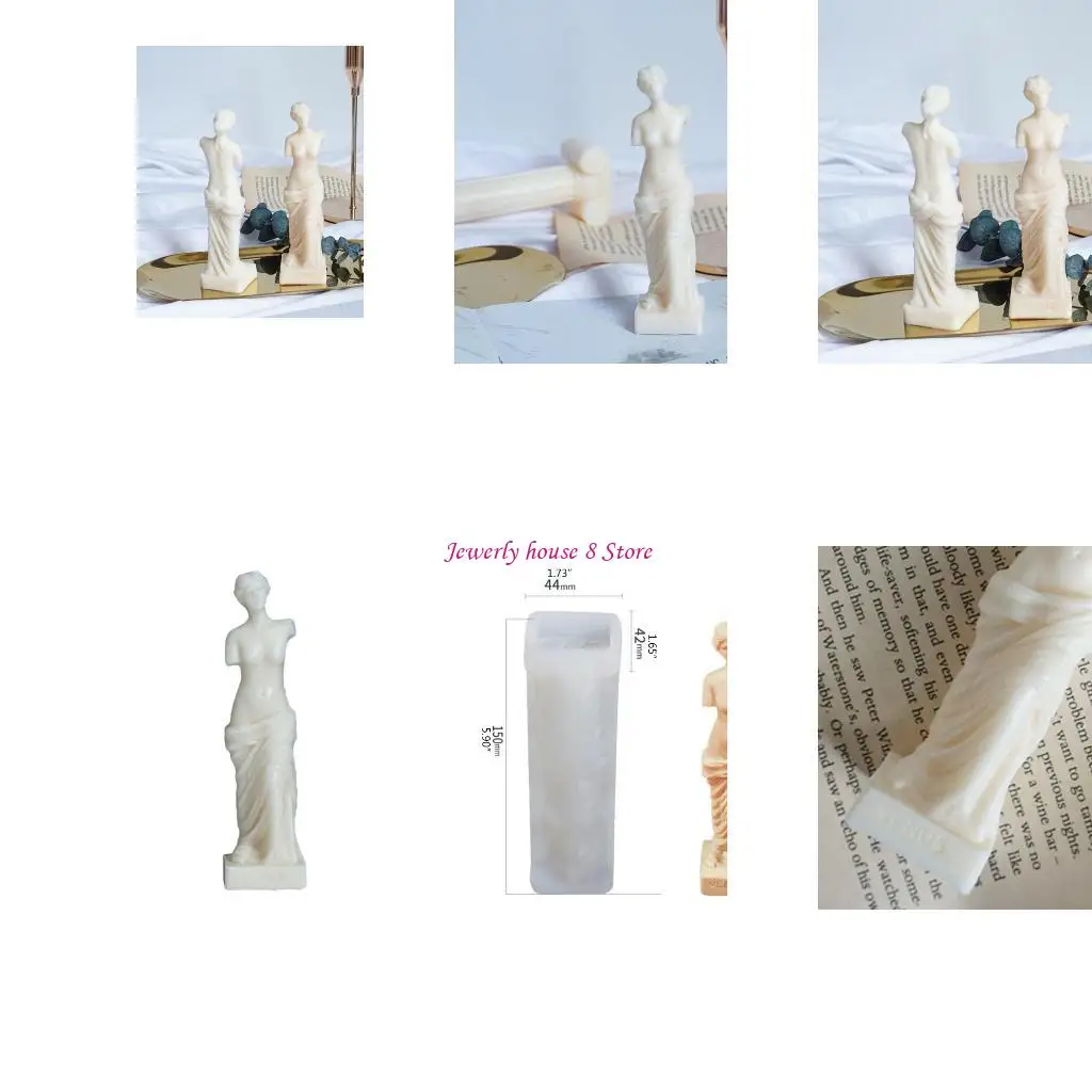 

Handmade Casting Mold Silicone Mold DIY Craft UV Epoxy Mold Fragrance Human Shaped Wax Plaster Resin Mold