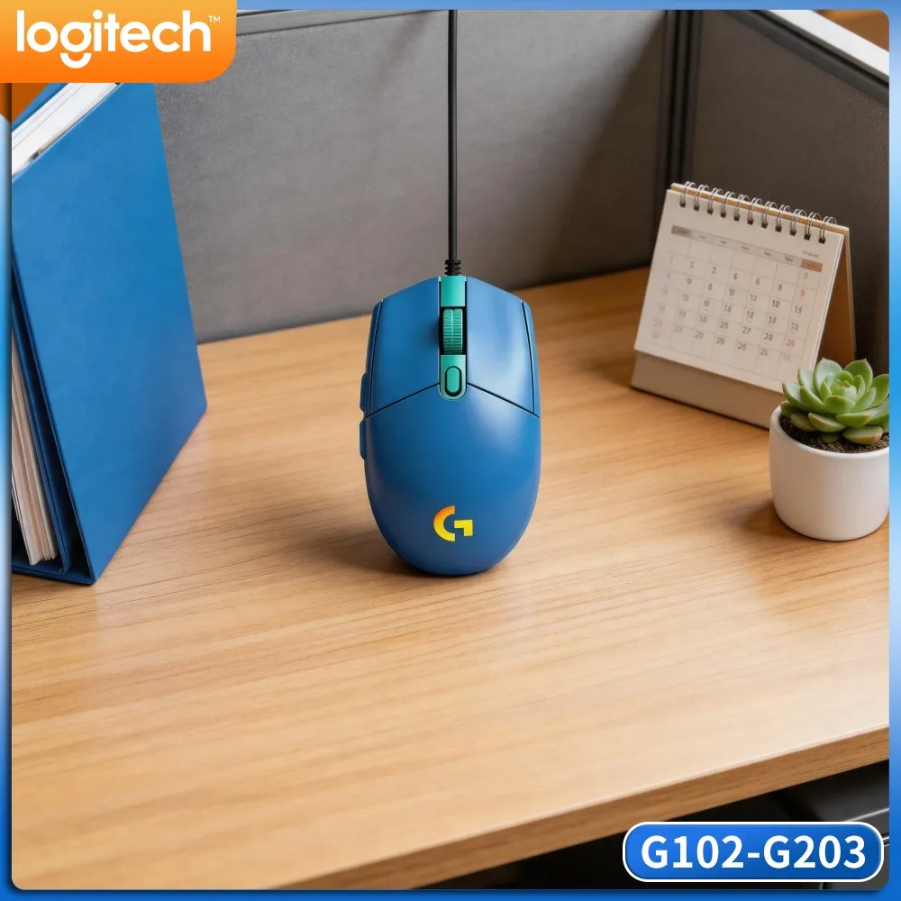 Logitech G102 Prodigy Mouse, HERO Sensor Technology, 8X Faster Response, RGB Sync For MOBA & RTS Games