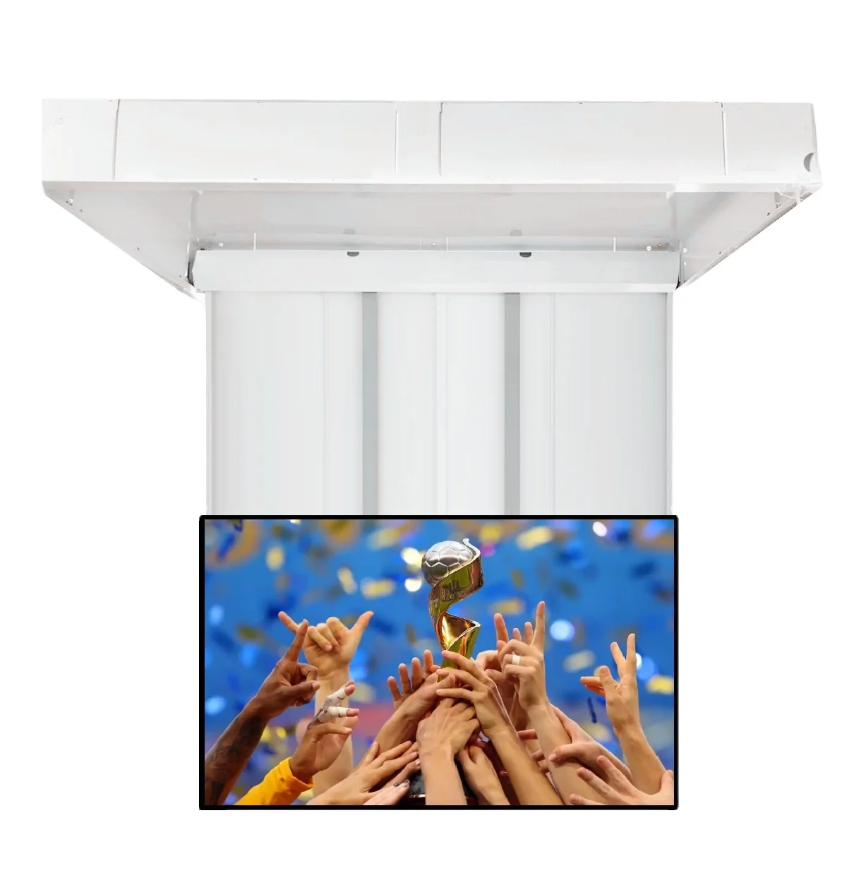 32-75inch Remote control Smart Motorized Ceiling TV Bracket Drop Down Flip up Motorized Ceiling TV lift for Home Office Hotel