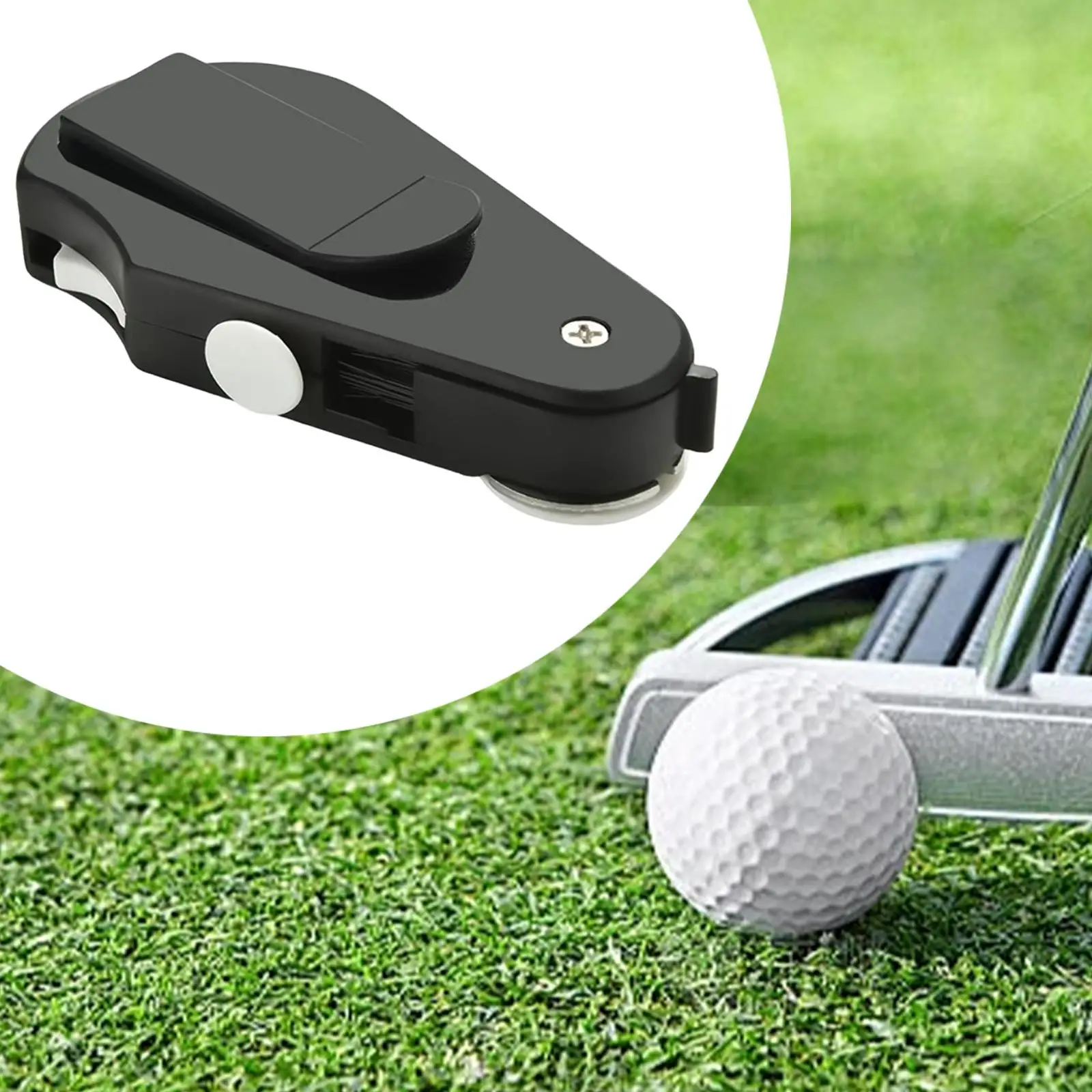 Herramienta de reparación de Divot de Golf con Clip para cinturón Golf deportes al aire libre Ayuda de entrenamiento de Golf