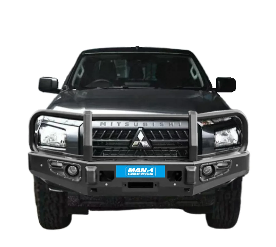 

MANx4 Steel Front Bumper Winch Bumper Bull Bar for Triton L200 MV 2024+