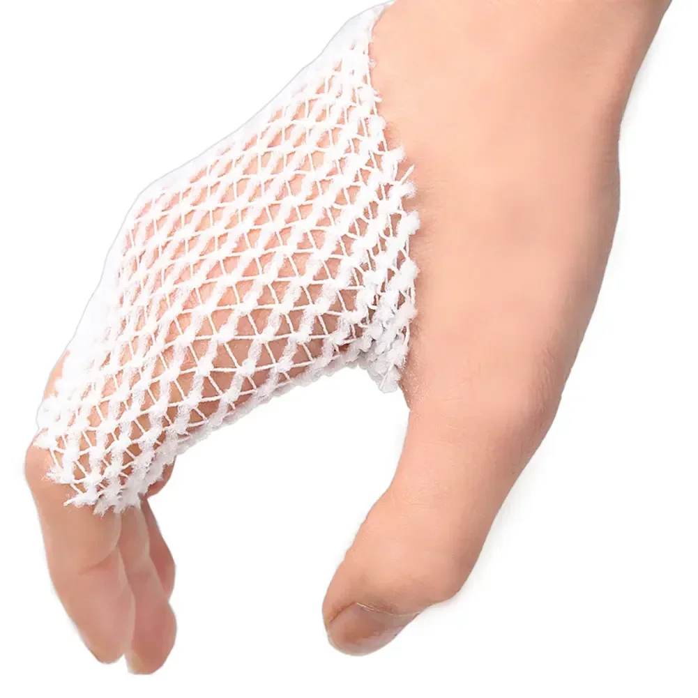 1 Rolle elastisches Netz, Wundverband, Netz, röhrenförmiger Verband, Netzschlauch, röhrenförmiger Gaze-Fix, atmungsaktiver Verbandhalter für Erwachsene, Handgelenk – Detail 10