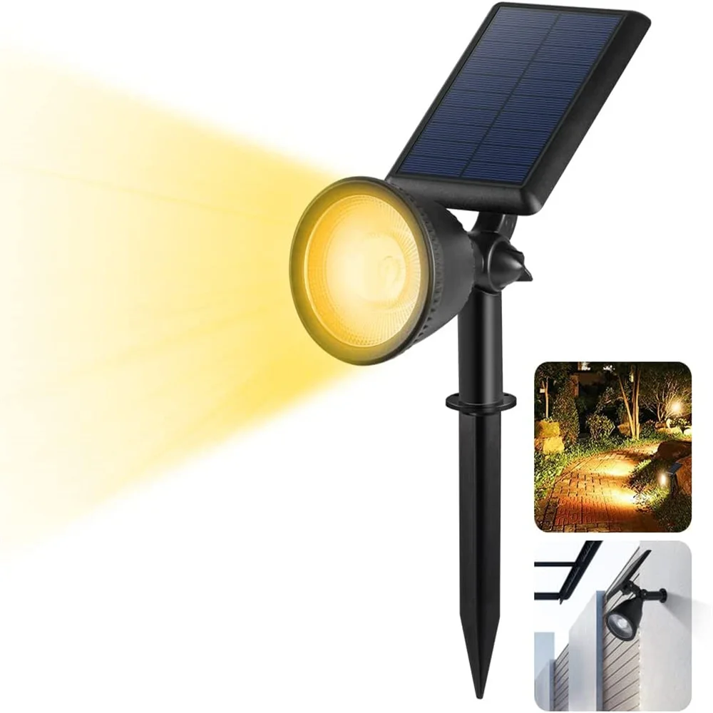 

LED Solar Spotlight for Outdoor Landscape RGB Decorative Lawn Lamp Solar Pathway Light Garden Reflector Villa Courtyard Light