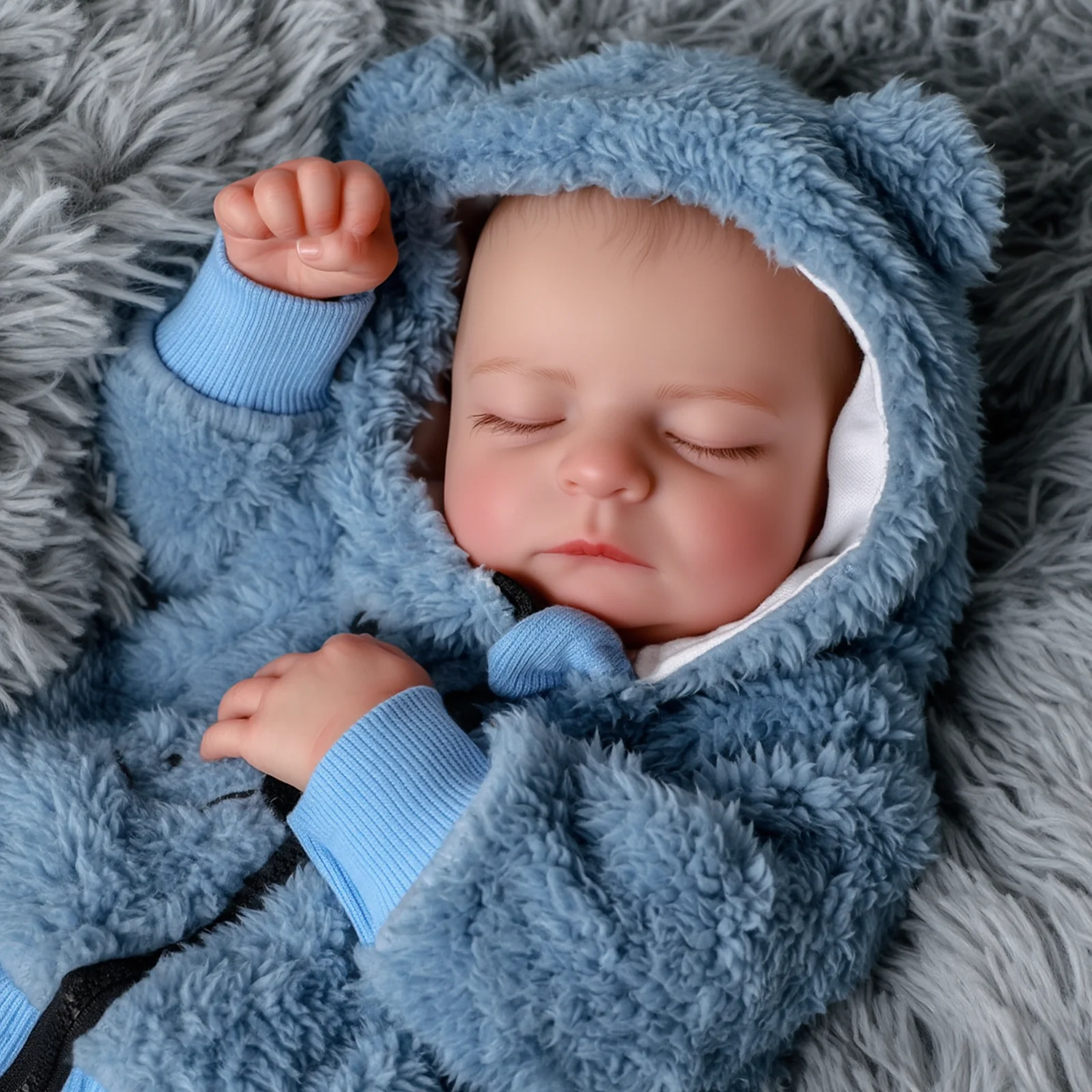 20-Inch Reborn Baby Doll, 3D Skin Texture, Premium Handcrafted Details, Realistic Baby Doll, Posable Figure, Soft Touch Vinyl Lifelike Baby Doll with Outfits And Gift Set, Ideal for Display Show, Art Collection, Role Play, And Holiday Gifts