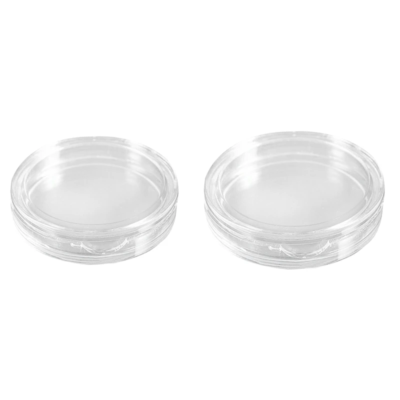 20 Pcs Small Round Transparent Plastic Coin Capsules Box, 10 Pcs 23Mm & 10 Pcs 27Mm