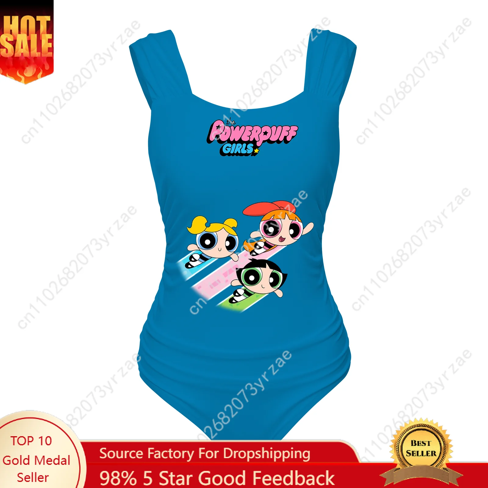 

The Powerpuff Girls Wide Strap Womens Bathing Suits Swimwear Pool Party Swimsuit Fashion Sexy Beach Bikini Custom Made Suits