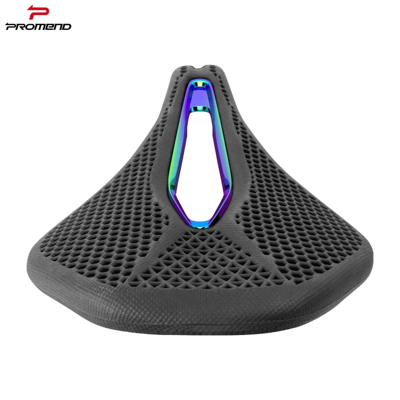 PROMEND NEW MTB 3D Saddle Camouflage Texture Honeycomb Bicycle Seat Breathable Lightweight Strong Durable Wear-resistant Cushion