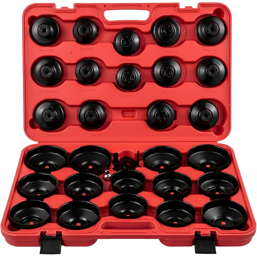 

30 Pcs Oil Filter Socket Set Universal Oil Filter Socket Wrench Set