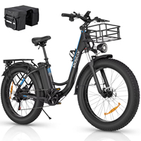 Electric Bicycle Ridstar MN-26 48V 1500W motor 7 speed 20AH Lithium Battery 26 Inch E-bike Fat Tires Mountain Snow Electric Bike