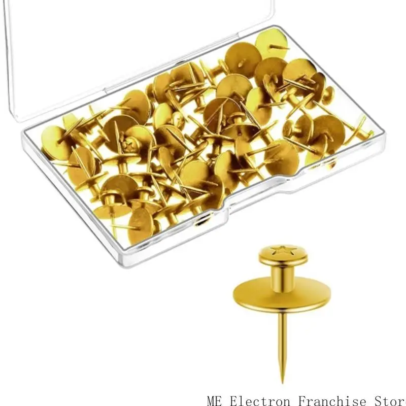 T5EA 30PCS Плоская головка PUL PIN -штифт I формируйте металлические штифты для доски объявлений в плане изъятной платы плава