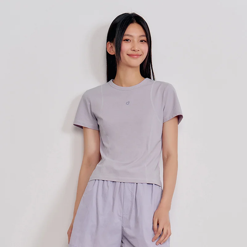 Semir 速乾性半袖 Tシャツ女性スリムフィット UV 保護 2025 新しい夏のアスレチックトップランニングやジムトレーニング用