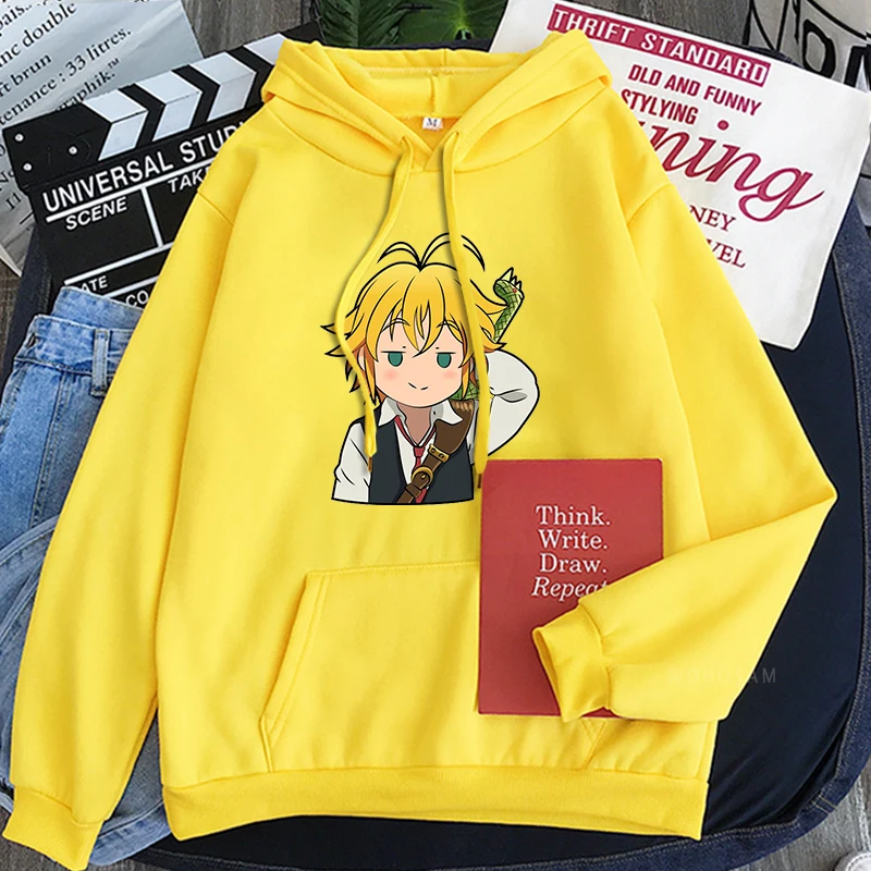 The Seven Deadly Sins Anime Hoodies Harajuku Long Sleeve Streetwear Nanatsu no Taizai Meliodas Cartoon Plus Size Sweatshirts