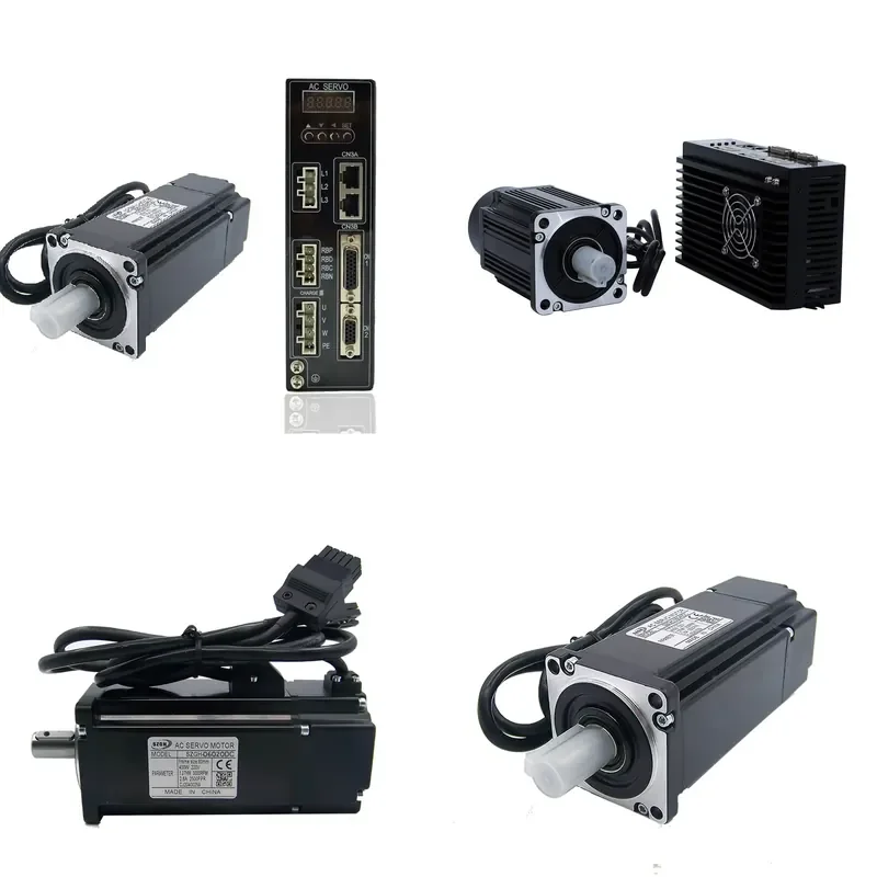 High Quality AC Servo Motor and Driver 60mm 200W 0.64Nm 3000RPM High Speed Numerical Control Kit for CNC Machine