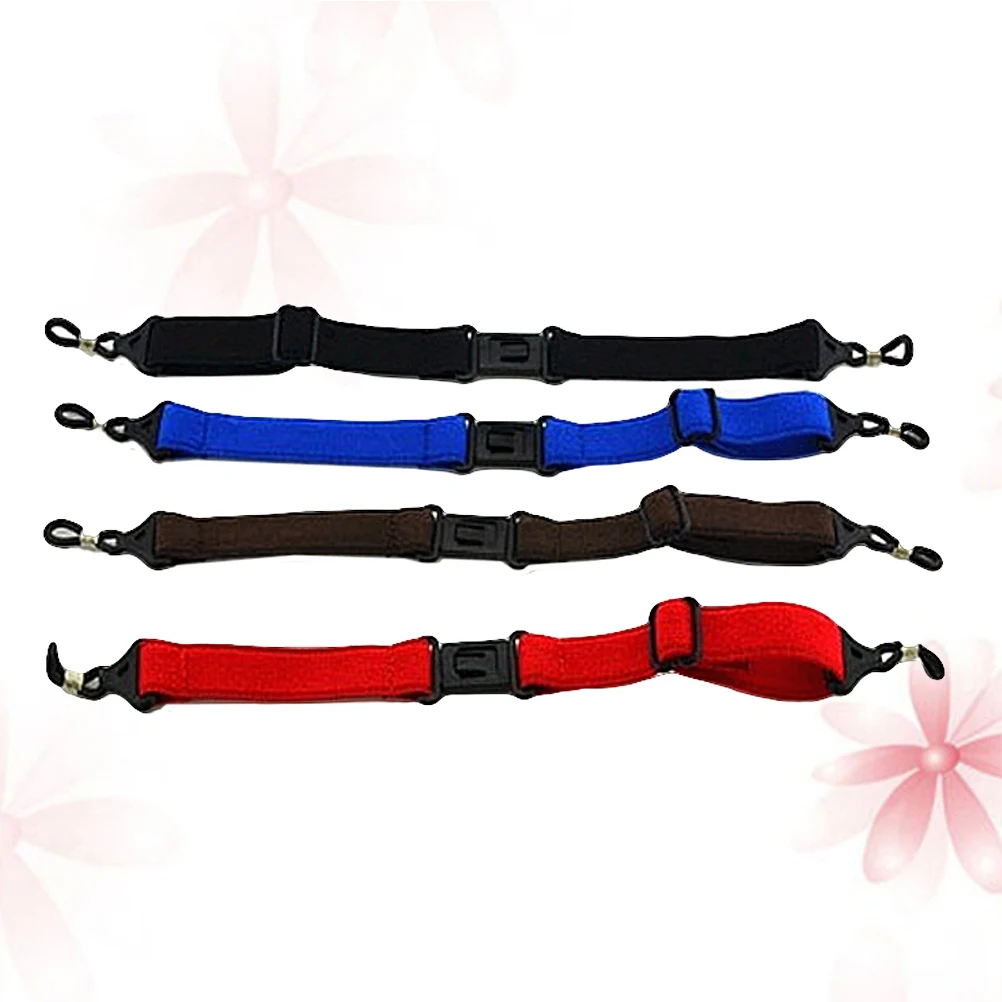 Fermo per occhiali elastico da 4 pezzi, vestibilità universale, comode e traspiranti, corde per occhiali sportivi, cinturino per occhiali da sole per la lettura