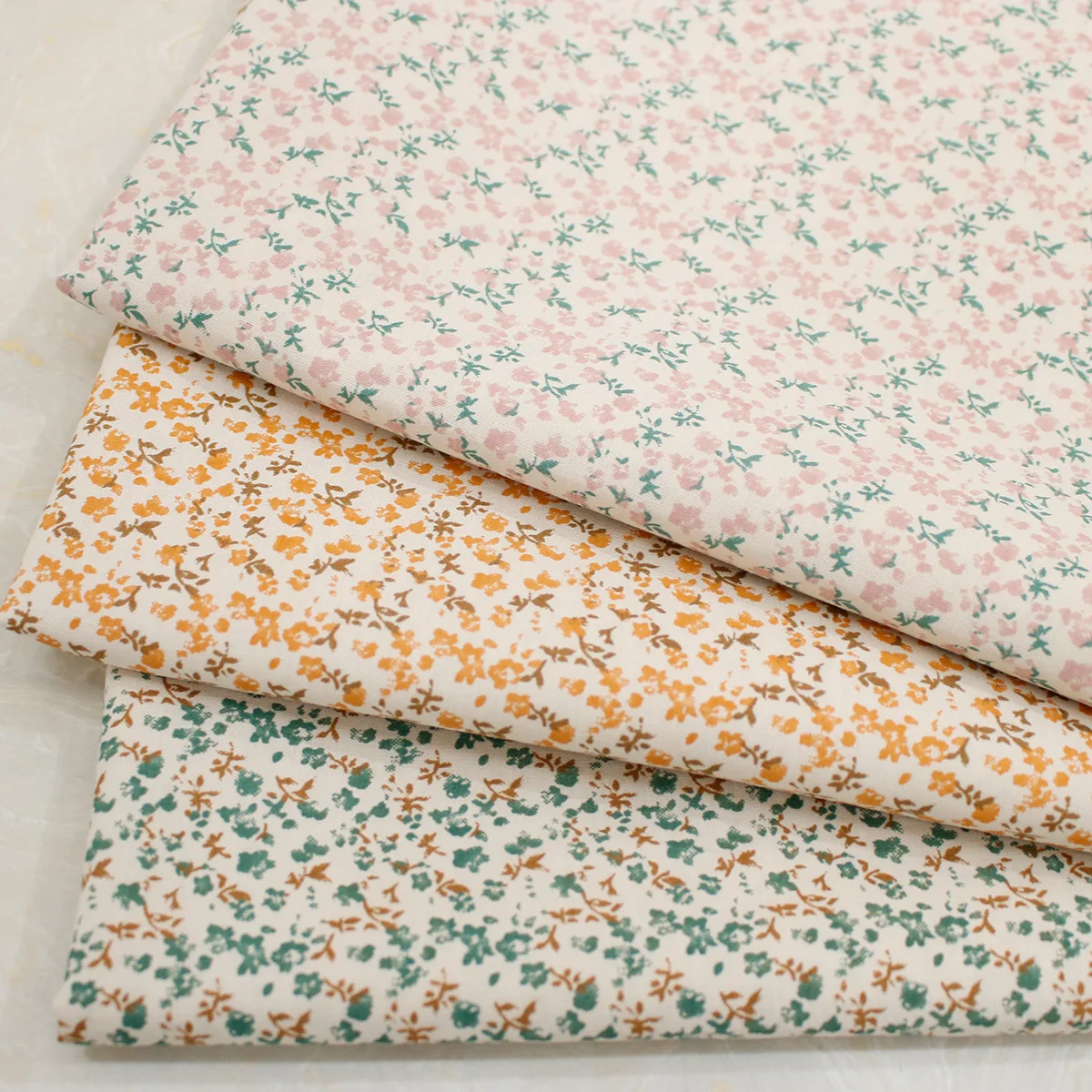 

New Summer Floral Print Fabric 100%Cotton Fabric For Handmade DIY Clothing Skirt Dress