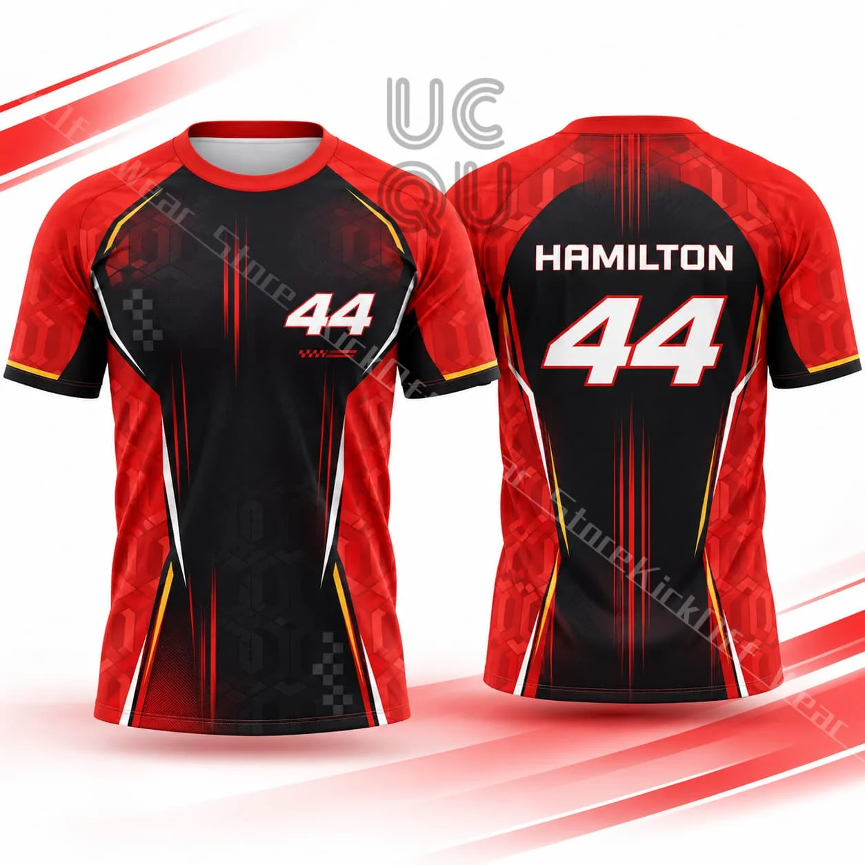 Hamilton 44 Men's Graphic Racing Tshirt Summer Casual Street Style Unisex Short Sleeve Top Motorsport Inspired Wear Daily Outfit