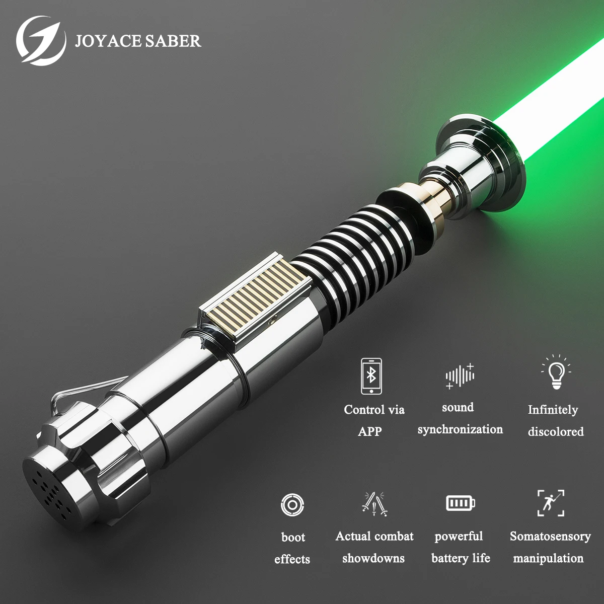 

JOYACESABER Luke Lightsaber Smooth Swing Xenopixel 3.0 Laser Sword With 34 Set Fonts Bluetooth Heavy Dueling Pixel Saber Toys