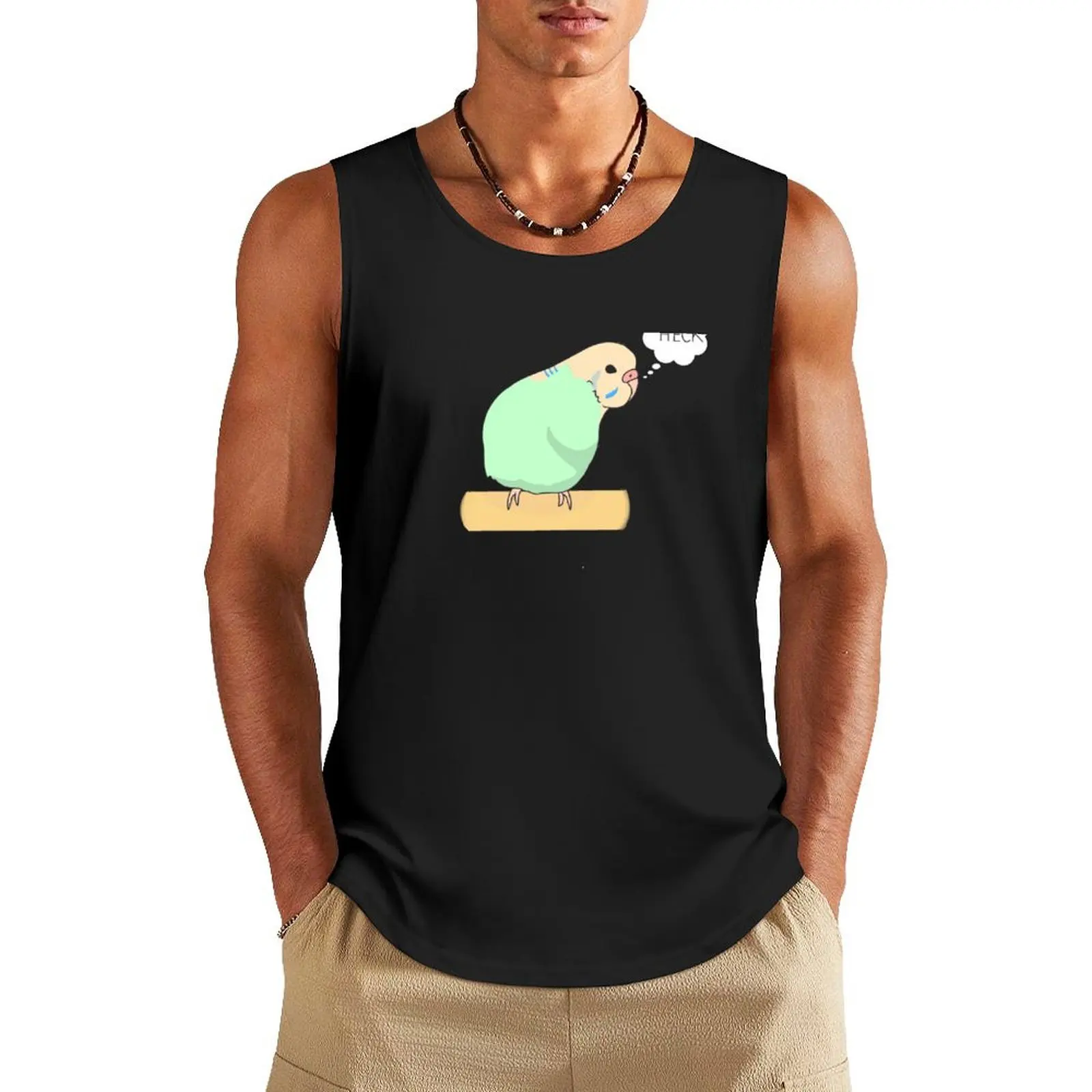 Heckin Bamboozled Birb / Budgie Tank Top bodybuilding men T-shirt men Man clothes for gym summer clothes men 2024