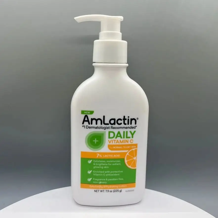 

AmLactin Vitamin C Body Lotion 7% Lactic Acid -Brightening Exfoliator, Hydration Renewal Therapy, Glow Revival Moisturizer​