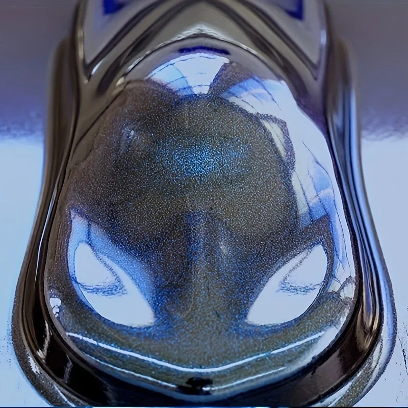 Premium Sparkle Glossy Metallic Ghost Midnight Blue Vinyl Wrap Film Self Adhesive Decal Vehicle Car Wrapping Foil