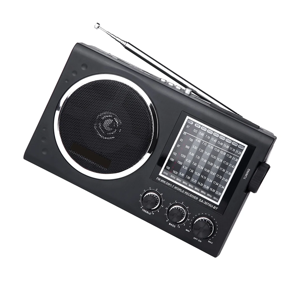 POP-lНовое радио EC3070BT FM Старомодная карта с SW Mp3-радио Bluetooth FM AM Регулируемый диапазон радио