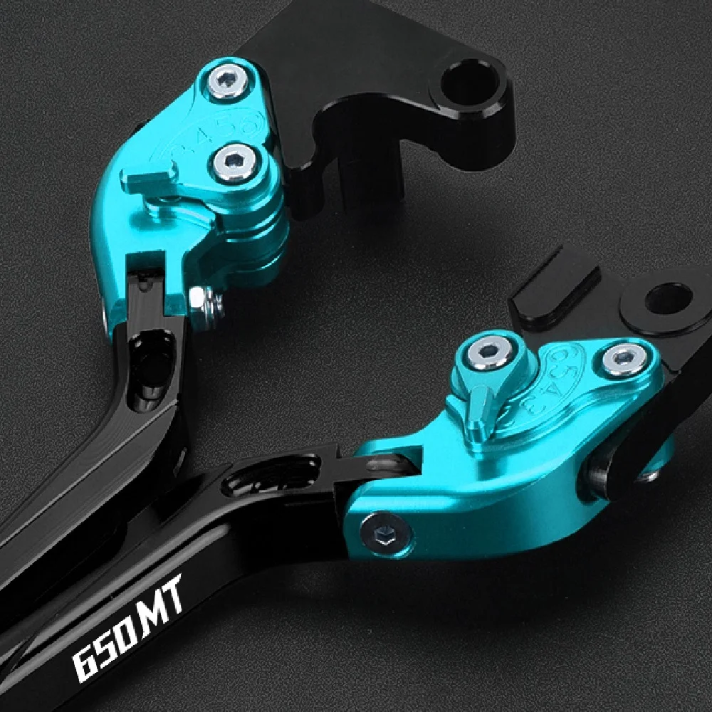 اكسسوارات الدراجات النارية ل CFMOTO CF MOTO 650MT 650TR-G 650 MT TRG 2022 2023 24 قابل للتعديل للطي المقود دواسة فرامل العتلات #5