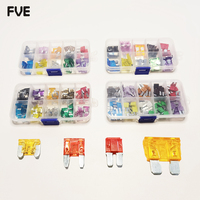 Mini small medium standard Micro2 low profile MINI Blade Fuse Automotive Fuses car fuse Kit APS ATR 2A to 35A+BoX