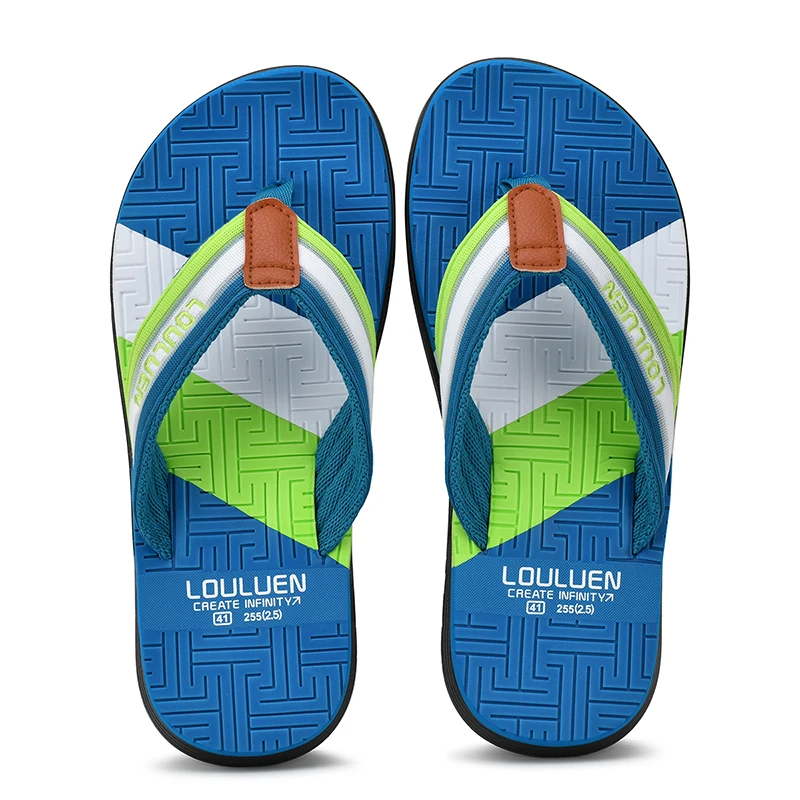 Chanclas de playa para hombre, zapatillas informales transpirables, de alta calidad, a la moda, para verano y exteriores