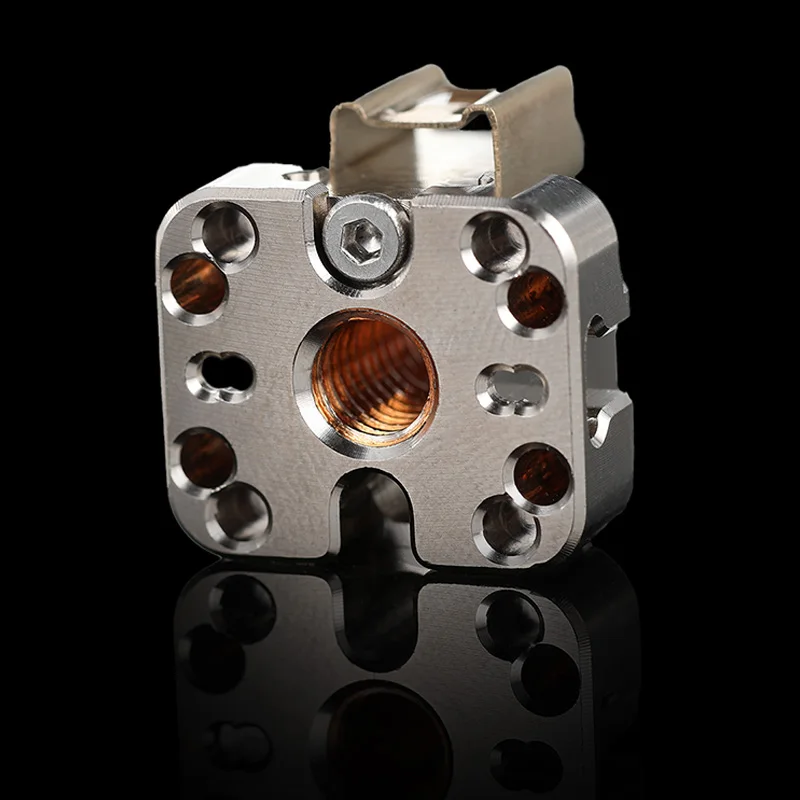 Mellow CHP Heater Block aluminium/Copper Compatible with V6/Volcano/Crazy/Dragon Hotend 3D Printer Part  82W heating tube