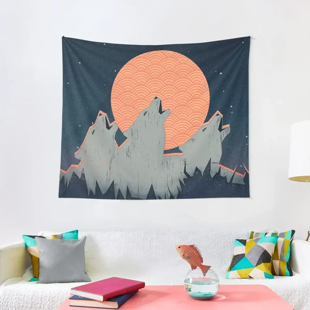 

Howling Moon Tapestry Room Decoration Aesthetic Wall Deco Bedroom Decoration Tapestry