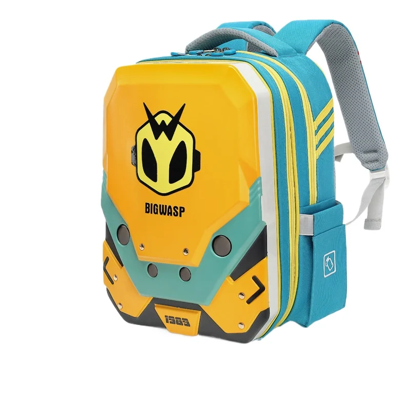 

Сумка в стиле аниме Transformers Bumblebee для детей, легкий дышащий водонепроницаемый школьный рюкзак с защитой позвоночника