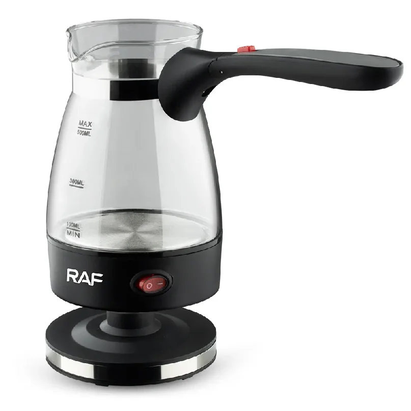 600W Electric Coffee Maker Turkey Coffee Pot Glass Italian Mocha Pot Greek Turkish Coffee Machine Easy for Household Office Gift view 2