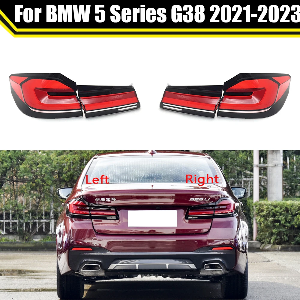 

For BMW 5 Series G38 2021 2022 2023 Car Rear Taillight Shell Lights Shell Replace Auto Rear Lamp Shell Cover Mask Lampshade