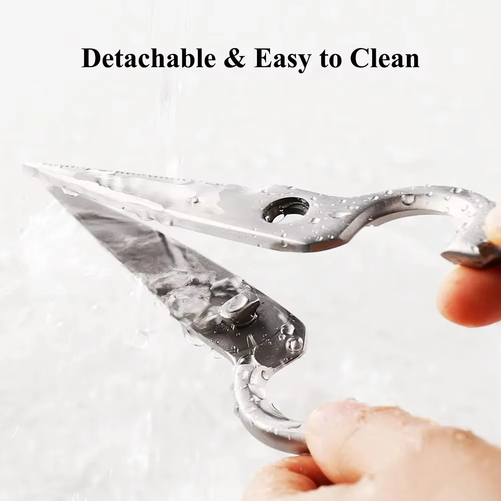 Kitchen Scissors Stainless Steel Poultry Kitchen Chicken Bone Scissor With Safe Lock tainless Steel Handle