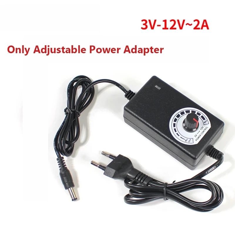 Adjustable Power Supply Adapter 3V 5V 6V 9V 12V 1A 2A Power Adapter Universal 220V To 12V Adapter Adjustable Charger