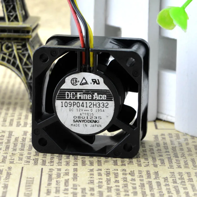 

4028 12V0.195A 109P0412H332 BALL COOLING FAN SPEED DETECTION