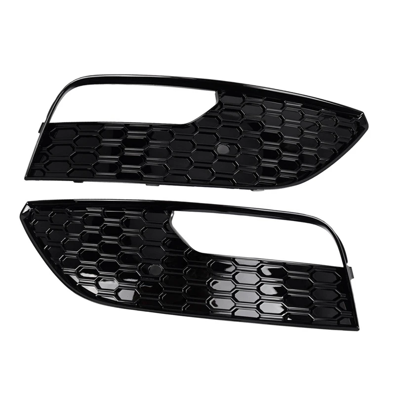 2 Pieces Auto Front Bumper Fog Light Grill Trim Covers 8V3807681 8V3807682 For  A3 2012-2016 Accessories