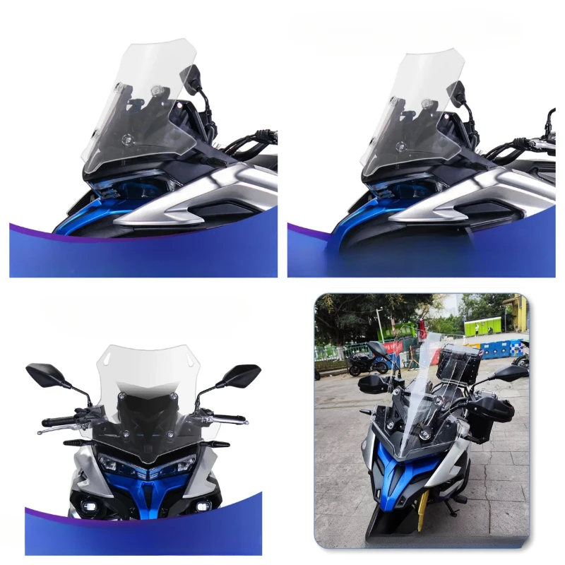 

For VOGE 2023 DS525X modified front windshield 525DSX heightening and widening imported windshield motorcycle accessories